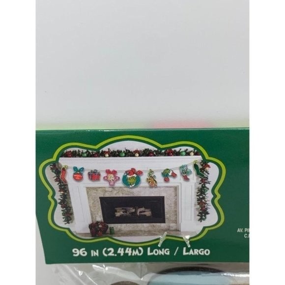 Dr. Seuss The Grinch Who Stole Christmas Garland 8 FT - Picture 2 of 8